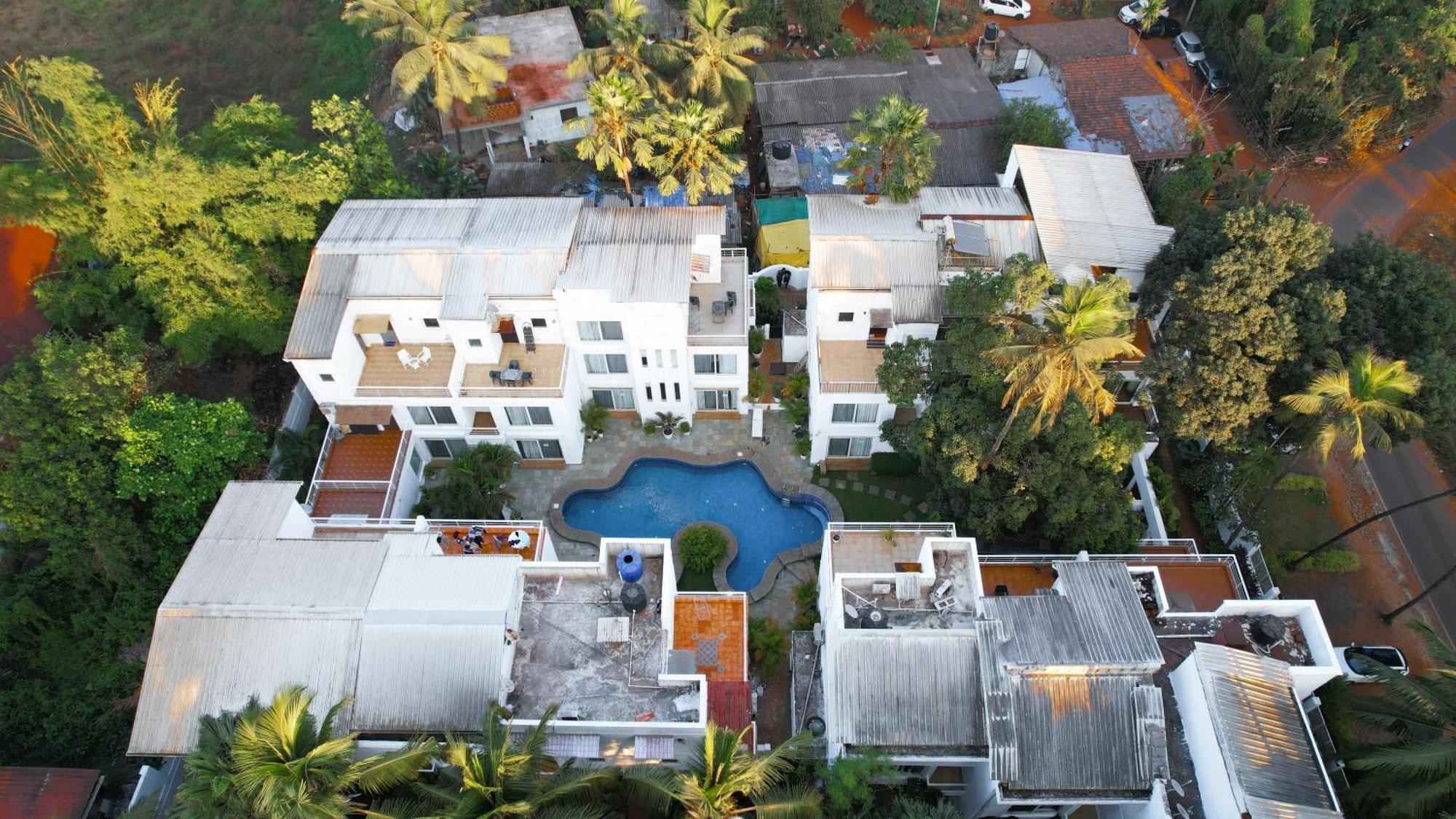 Villa M - Jia 3- 3Bhk In Candolim, Pool Facing, Near Beach, Breakfast Included Exterior foto